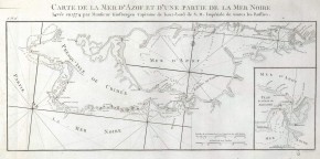 Карта Азовского моря, Керченского пролива и Крыма