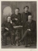 Групповой портрет: А. Суворин, А. П. Чехов, В. Н. Давыдов и Свободин