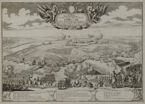 Вид Нарвы, когда Карл XII разбил Петра I