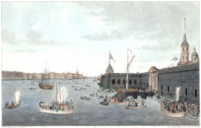 Вид набережной Невы в день Преполовения