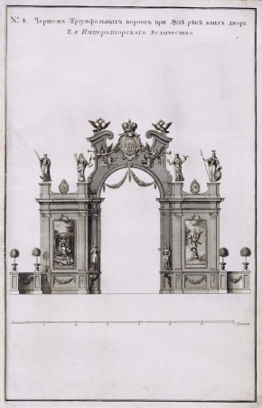 № 4. Триумфальные ворота при Яузе реке близ дома ее Императорского Величества