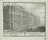 Новый Ее Императорского Величества Зимний дом с реки Невы