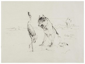 Волк и журавль