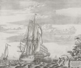 Корабль «Предестинация». Вид с кормы / Военный корабль Петра I, построенный в Воронеже