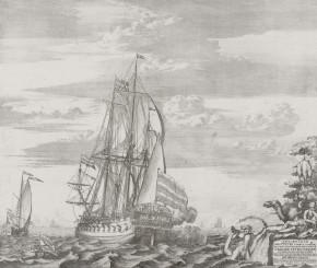 Корабль «Предестинация». Вид с кормы / Военный корабль Петра I, построенный в Воронеже