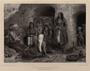 Жилище цыган в горах около Бахчисарая. «Habitition...»