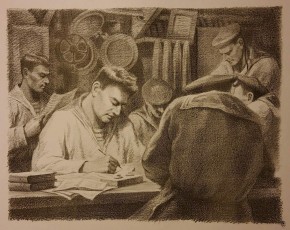 Краснофлотцы на учебе