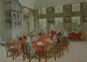 Заседание Сената петровских времен