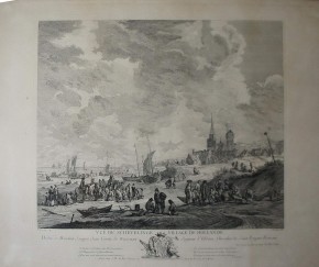 Вид селения Скевелинг в Голландии