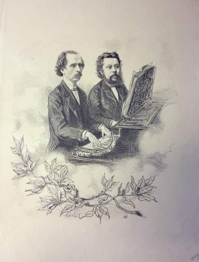 Портрет М. П. Мусоргского и Н. Гр. Рубинштейна