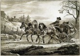 Путешественник в кибитке, или Сани, запряженные тройкой