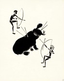 Африка. Охота на бегемота