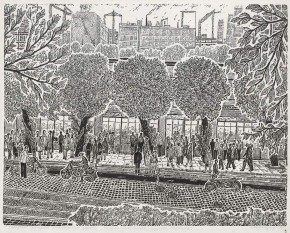 У заводской проходной на Выборгской стороне