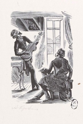 Иллюстрация к драме А.С. Пушкина «Египетские ночи»