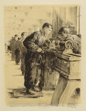 У токарного станка