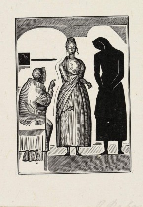 Иллюстрация к поэме А. С. Пушкина «Домик в Коломне»