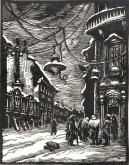 Ленинград зимой 1941-42 г. Слушают сводки с фронта