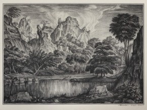 Пейзаж с озером