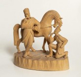 Скребницей чистил он коня