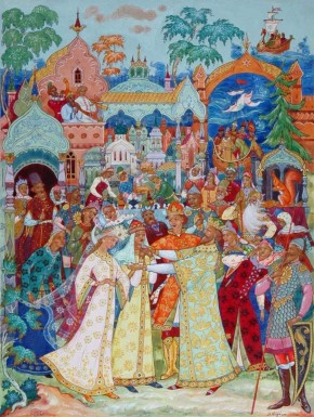 Пластина «Царь Салтан в гостях у князя Гвидона»