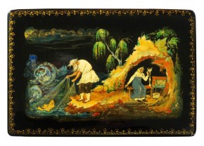 Шкатулка «Сказка о рыбаке и рыбке»