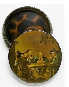 Табакерка «Сцена в кабачке»