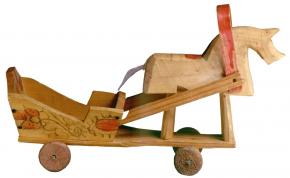 Игрушка «Конь в упряжке»