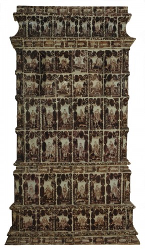 Фрагмент изразцовой печи