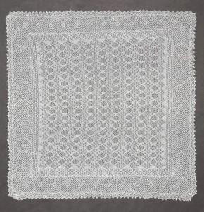 Платок-паутинка «со сплошной серединой»