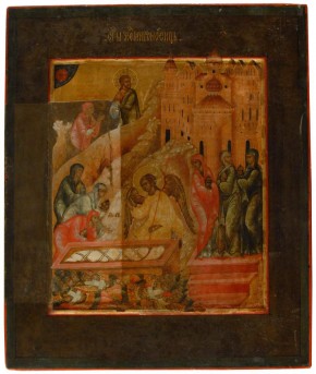 Икона. Жены мироносицы у гроба