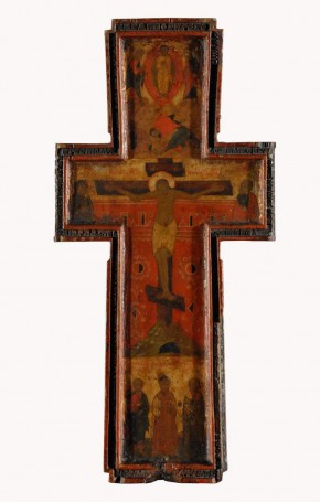 Крест поклонный. Распятие и Преображение