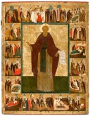 Преподобный Кирилл Белозерский, с житием в двадцати одном клейме