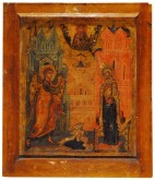 Икона двусторонняя Преображение и Благовещение