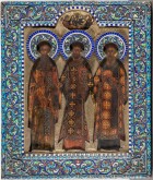 Три святителя - Василий Великий, Григорий Богослов и Иоанн Златоуст