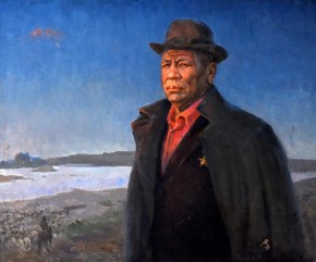 Портрет Героя Социалистического Труда, чабана К. Даулбаева