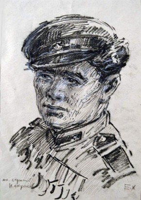 Зенитчик, младший сержант Н.Некрасов