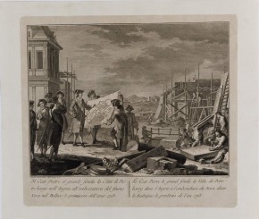 Царь Петр основывает город в устье реки Невы на Балтике весной 1703 года