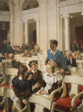 Школьники на концерте. Дипломная работа, институт им. И. Е. Репина