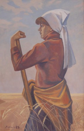 Девушка хлебороб