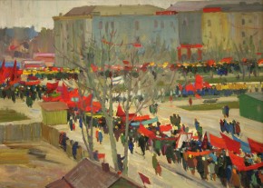 Первомайская демонстрация в г. Барнауле