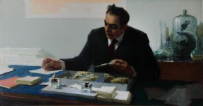 Портрет члена-корреспондента Академии наук СССР, профессора, Доктора биологических наук, директора института биологии Уральского филиала Академии наук СССР С. С. Шварца