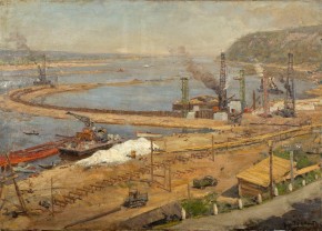 Строительство Куйбышевской ГЭС