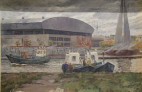 Колхозные рыбаки на Преголе