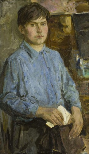 Коля со школьной сумкой