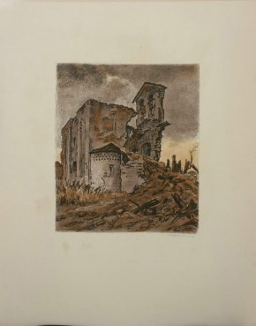 Псков. Руины церкви Сергия