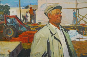 Портрет Героя Социалистического Труда В. И. Головченко