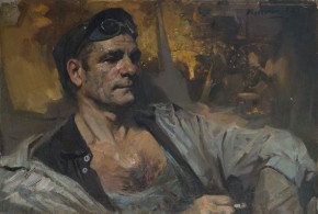 Портрет вагранщика литейного цеха завода им. Седина Дегтярева В. А.
