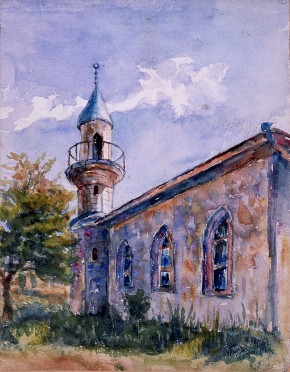 Крым. Гаспра. Мечеть в деревне Гаспра