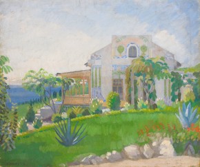 Вид усадьбы Новый Кучук-Кой в Крыму