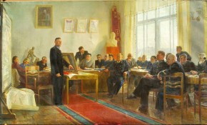 Выступление новатора И. Т. Валигуры на учёном совете